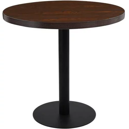  Bistro miza temno rjava 80 cm mediapan