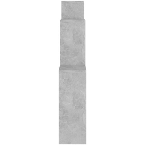  Kockaste zidne police siva boja betona 80 x 15 x 78,5 cm drvene Slike