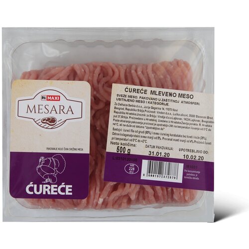 Maxi Mesara Curece mleveno meso 500g Sveze M Slike