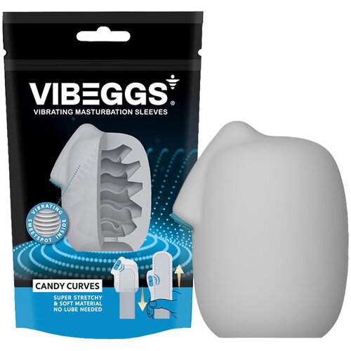 VibEggs Slatke Krivulje - vibrirajuće jaje masturbator (bijelo) Slike