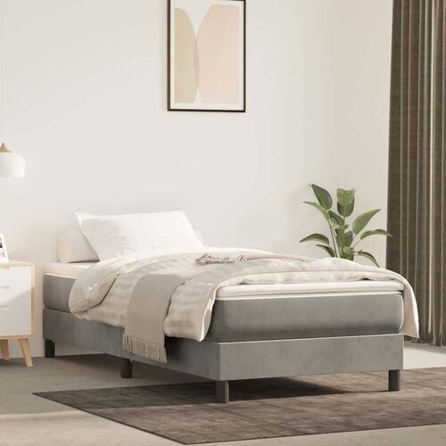 Madrac s džepičastim oprugama srednje tvrdoće svjetlosivi 100x190x20 cm bračni - Svjetlosiva 100 x 190 cm 1 Slike