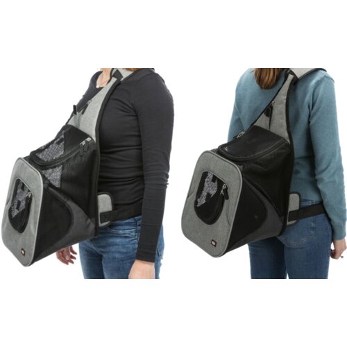 Trixie transportni ruksak za ljubimce savina 30x33x26cm/10kg siva Cene