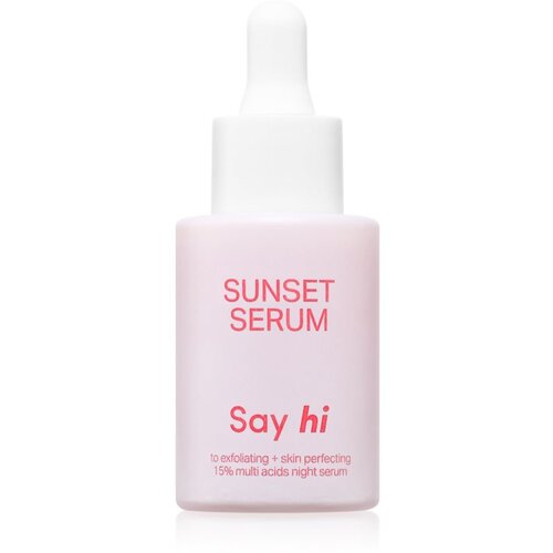 Say Hi Sunset AHA eksfolijacijski serum s revitalizirajućim djelovanjem 30 ml Slike