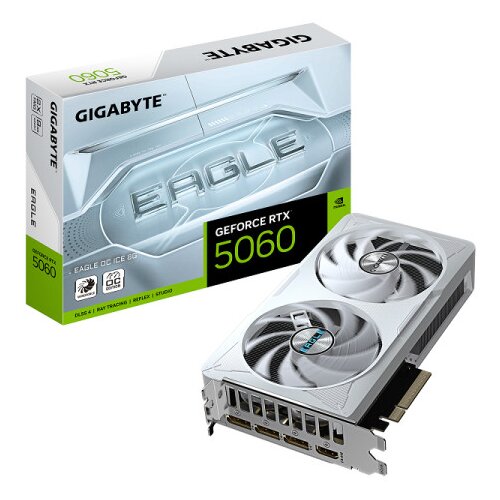 Gigabyte GeForce RTX 5060 EAGLE OC ICE 8GB ( GV-N5060EAGLEOC ICE-8GD ) Cene