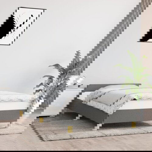 vidaXL okvir za krevet s uzglavljem tamnosivi 100x200 cm od tkanine Cijene