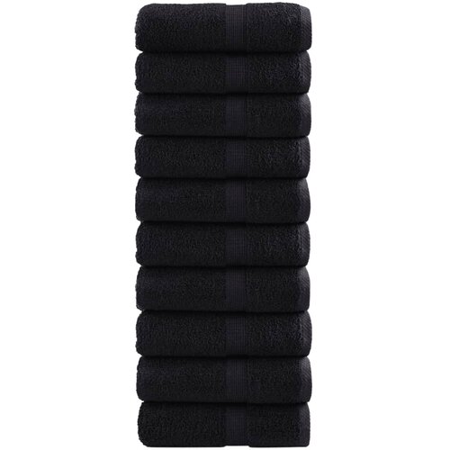 vidaXL Ručnici za pranje 10 kom crni 30 x 30 cm 600 gsm 100 % pamuk Cijene