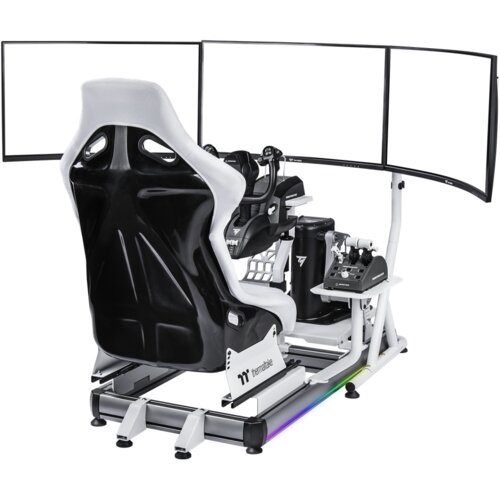 Thermaltake GF500 kokpit za simulaciju letenja, bijeli Slike