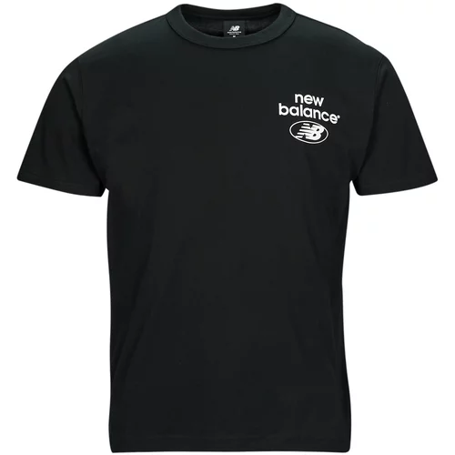 New Balance Majice s kratkimi rokavi Essentials Logo T-Shirt Črna