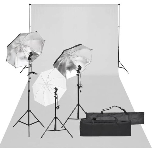  Oprema za fotografski studio sa setom svjetala i pozadinom Slike