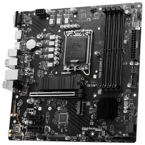 MSI PRO B760M-P Motherboard, Micro-ATX - Supports 14th/13th/12th Gen Intel Core Processors, LGA 1700 - DDR5 Memory Boost 6800+MH Slike