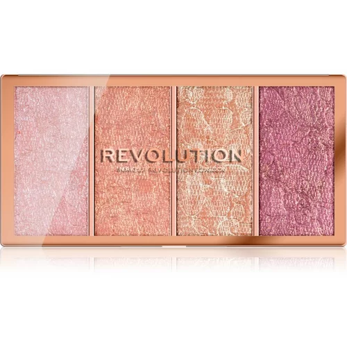 Makeup Revolution Vintage Lace paleta rdečil 4 x 5 g