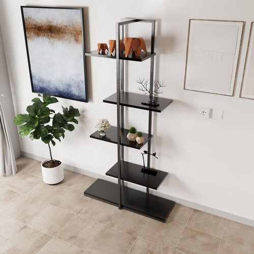 Hanah home modern ruzgar L712 black multi purpose shelf Cene
