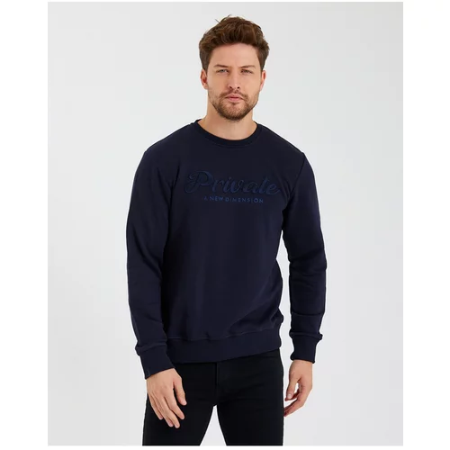 River Club Men's Navy Blue Winter Sweatshirt