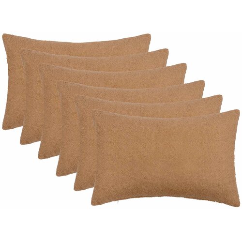  Presvlaka za jastuk 6 pcs HEERLEN Bež 50 x 70 cm Bouclé Cene