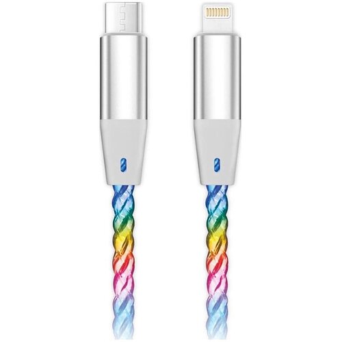 ALIGATOR DATKP65 - USB kabl USB-C / Lightning sa LED osvetljenjem 30W PD 0,5m Cene