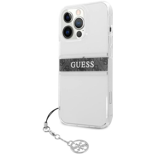  Maska za iPhone 13 Pro siva Guess 4G Stripe Charm Cene