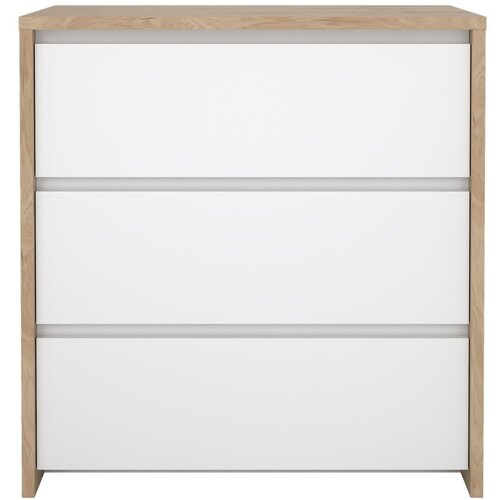Tvilum Bijela/u prirodnoj boji komoda u dekoru hrasta 80x84x48 cm Next – Cijene