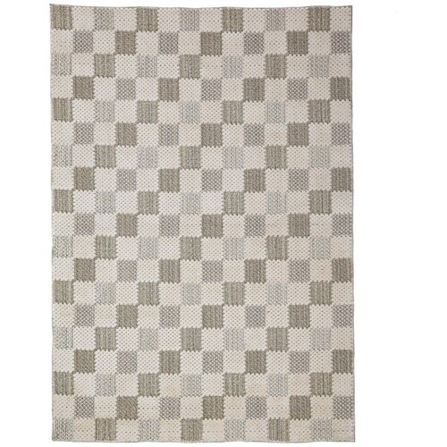 Flair Rugs Zelena pralna preproga iz me&amp;scaron;anice bombaža 155x230 cm Muted Checkerboard &amp;ndash; Slike