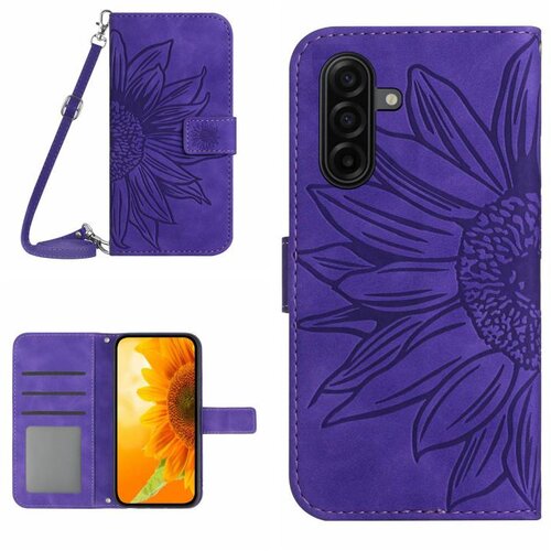 SUNSKY Eleganten ovitek etui za Samsung A36 / A37 / A56, Sončnica, Temno vijoličen Cene