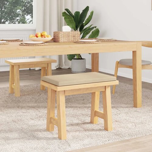  Jastučić za klupu Mikrovlakna Krem Dubina 35 cm - Krem 60 x 38 x 6 5 cm Slike