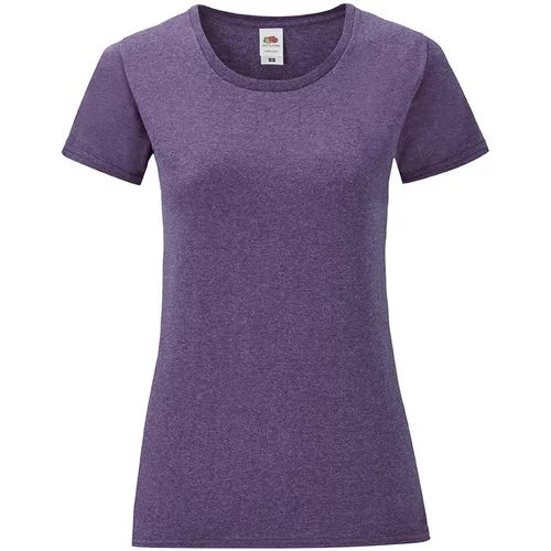 Fruit Of The Loom Purple Iconic women's t-shirt in combed cotton