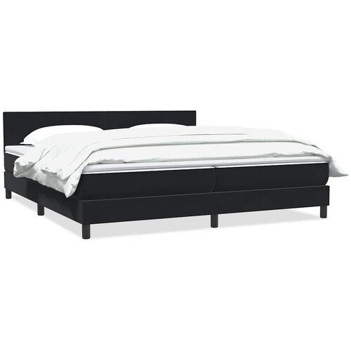 vidaXL Box spring krevet s madracem crni 180x220 cm baršunasti Cijene