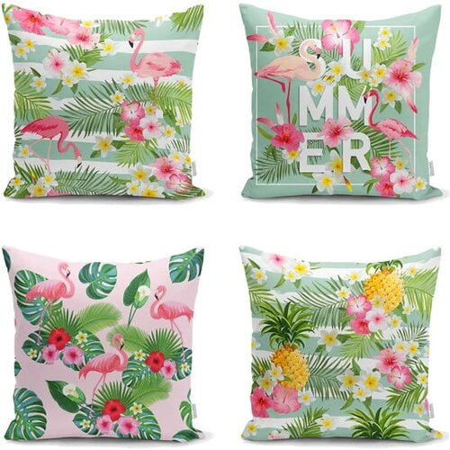 Minimalist Cushion Covers Komplet 4 prevlek za vzglavnik Naturia, 45 x 45 cm Cene