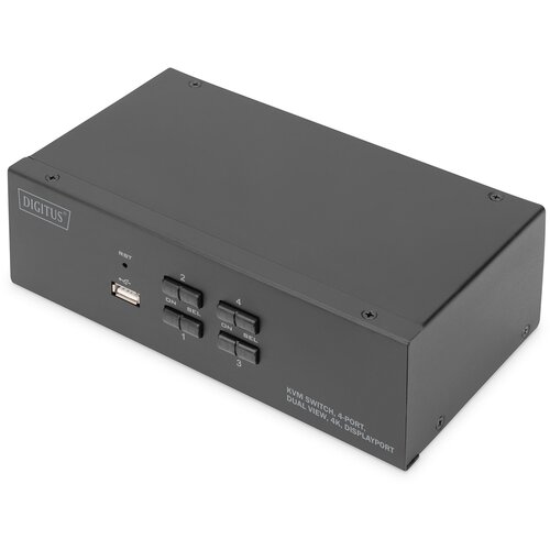 Digitus KVM Switch, 4 Port, Dual Display, 4K, DisplayPort&reg; Cijene