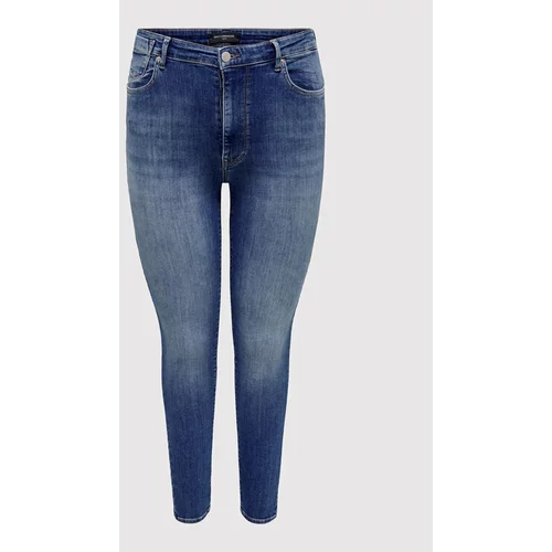 Only Carmakoma Jeans hlače Forever 15265882 Modra Skinny Fit
