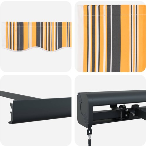  Povlačivi tende &amp;Scaron;areni 300 x 250 cm Platno i Aluminij Slike
