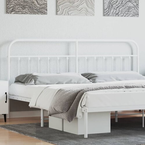 The Living Store kovinsko vzglavje belo 200 cm - vzglavje, (21437613) Slike