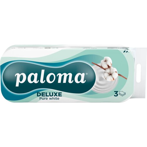 Paloma Toaletni papir Deluxe Pure White, 10 komada Slike