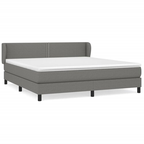 Maison Chic Box spring postelja - Vzmetna postelja z vzmetnico temno siva 180x200 cm blago SL20731, (21893417) Cene