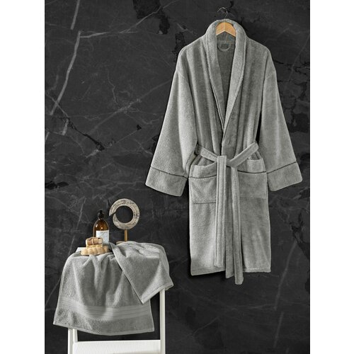 exclusive - grey grey bathrobe set Slike
