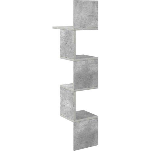  Polica na zidu Zidna montaža Betonska siva 32 x 21 x 107 cm Slike