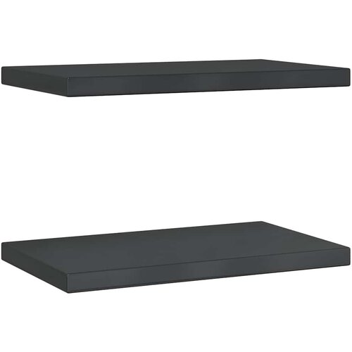 Maison Chic 2 kosi Stenske Police - Viseče police 50x30x3 cm črna nerjaveče jeklo, (21758722) Slike