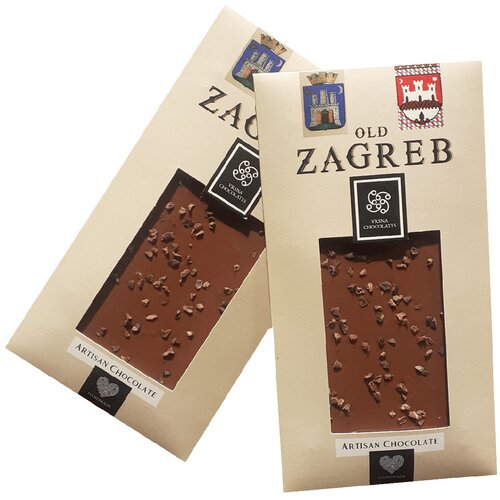 Vrsna Chocolates Old Zagreb, mliječna s kakaovim sjemenkama, 75g Cijene