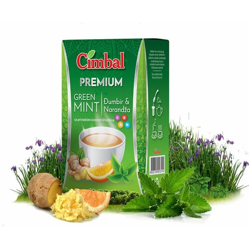 Cimbal Green Mint Đumbir & Narandža čaj 40g Slike