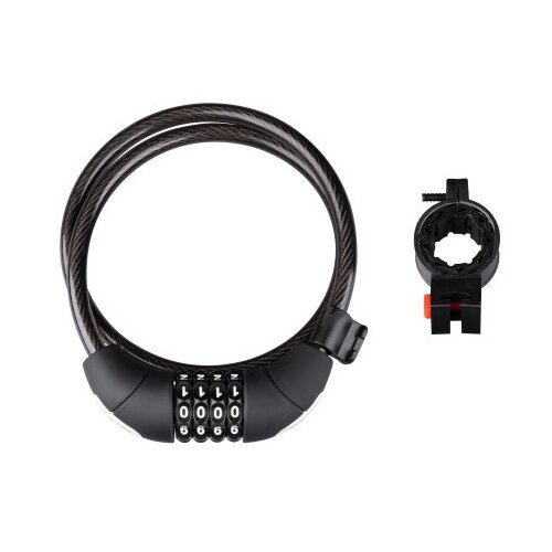 Force braba f lux spiralna &amp;scaron;ifra sa držačem 85cm/10mm,crna ( 49114 ) Slike