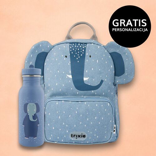 Trixie dječji ruksak + bočica 500 ml mrs. elephant Cijene