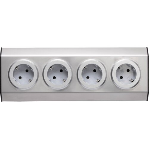 Home Strujni razdjeljnik sa 4 utičnice, INOX &amp;ndash; KNV 04 Slike