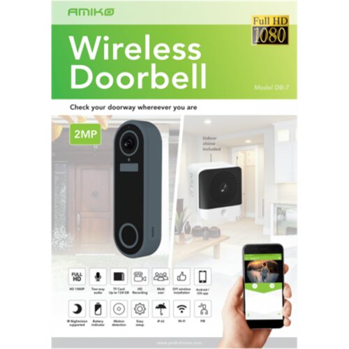Amiko Home Video interfon DB7 WiFi BEINI sivi Cene