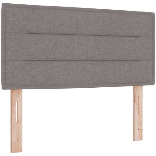  Podesivi krevet s madracem Sivosmeđa 90 x 200 cm Tkanina Slike