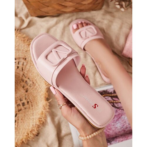 Resti Cartec eco-leather women's powder slippers - Footwear Cene