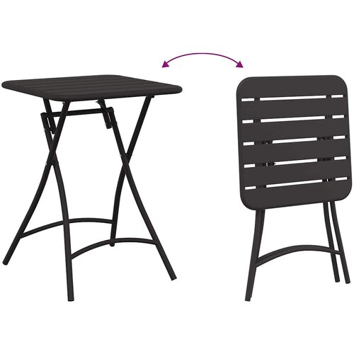 Bistro set 3 pcs Antracit Čelik Slike