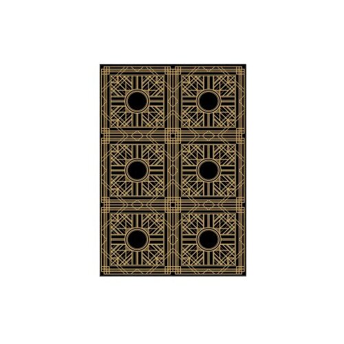 Conceptum Hypnose tepih HM-CRP25-13, pravougaoni, 160x230 cm, crno-žuti Slike