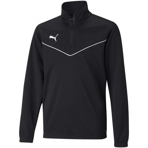 Puma Flis Teamrise 1/4 Zip Top Jr Črna Cene