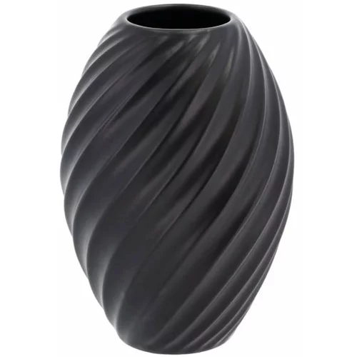 Morsø Vaza iz črnega porcelana River, višina 16 cm
