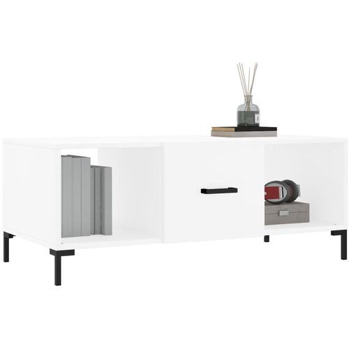  Stolić za kavu bijeli 102 x 50 x 40 cm od konstruiranog drva Slike