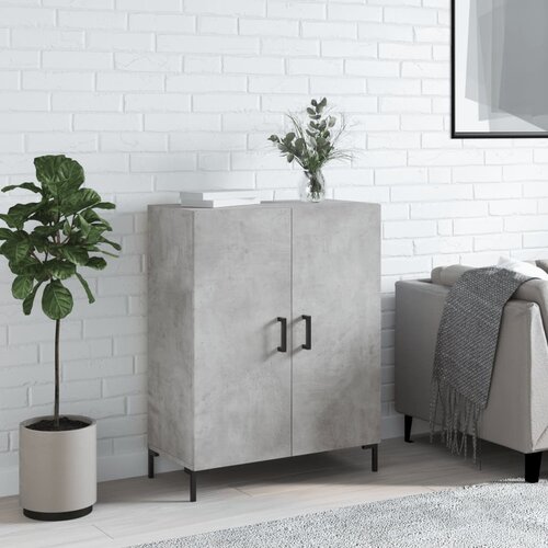  Komoda siva boja betona 69,5x34x90 cm od konstruiranog drva Slike